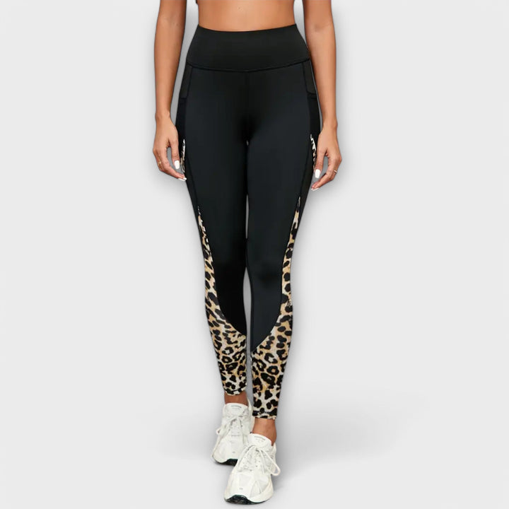 Høj Talje Leopard Print Leggings