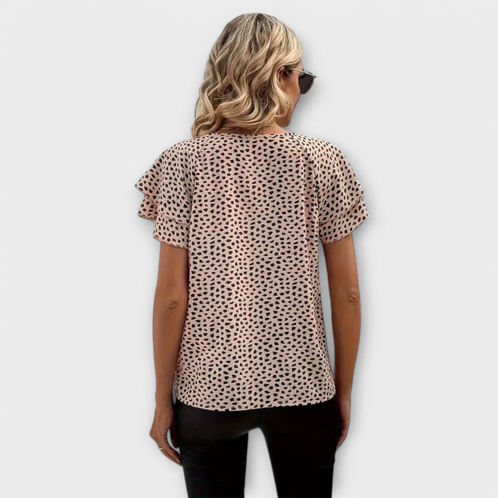 Emily | Bluse med Allover Print