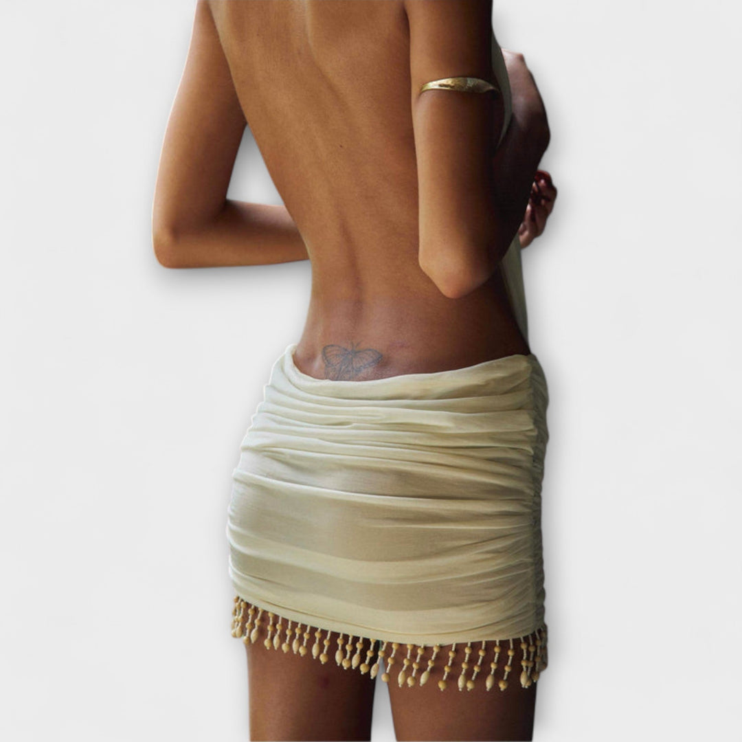 Kylie - Mini Kjole i Blødt Stof