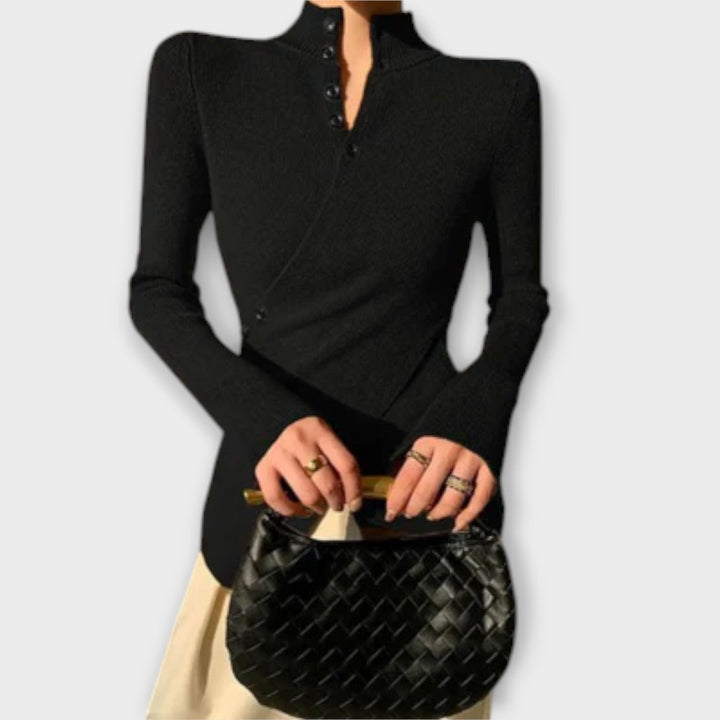 Michiko – Elegant Pullover i Bomuldsstrik