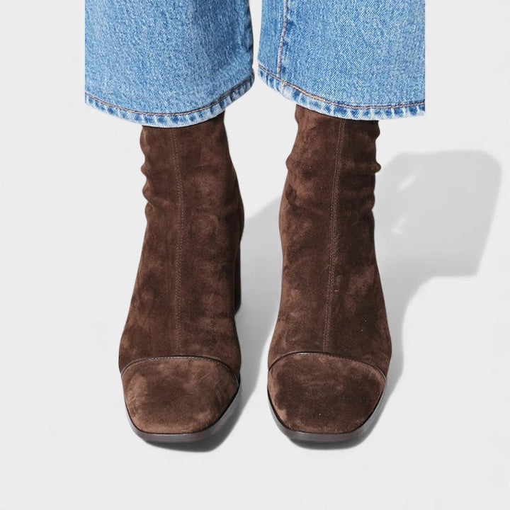 Evie | Støvler med firkantet tå og hæl