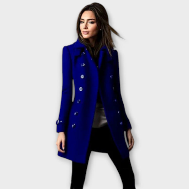 Linda - Dobbeltknappet Trench Coat