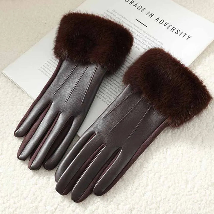 St. Claire | Handsker med Faux Fur Kant
