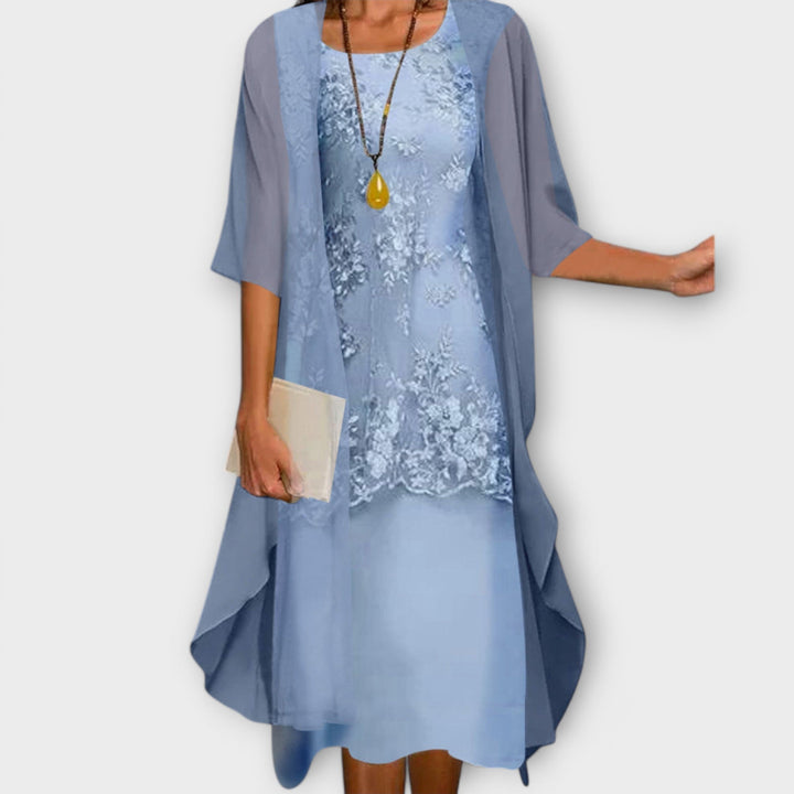 Marilla - Elegant To-delt Chiffon Kjole