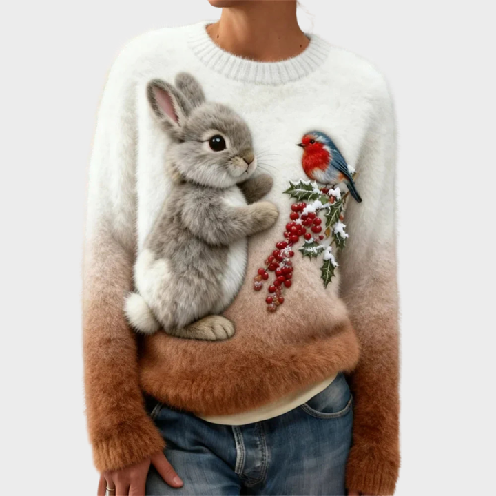 Lucy | Plush jumper med julekanin
