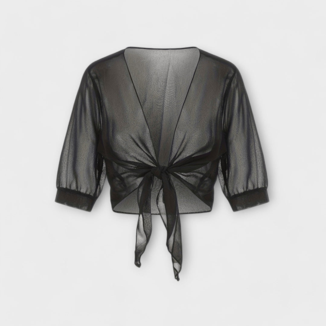 Olivia – Bluse med Åben Front