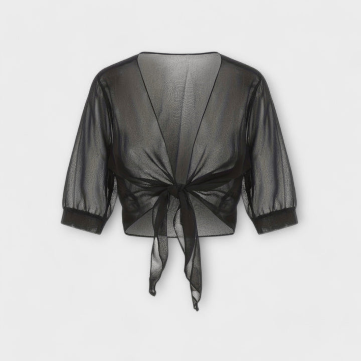 Olivia – Bluse med Åben Front