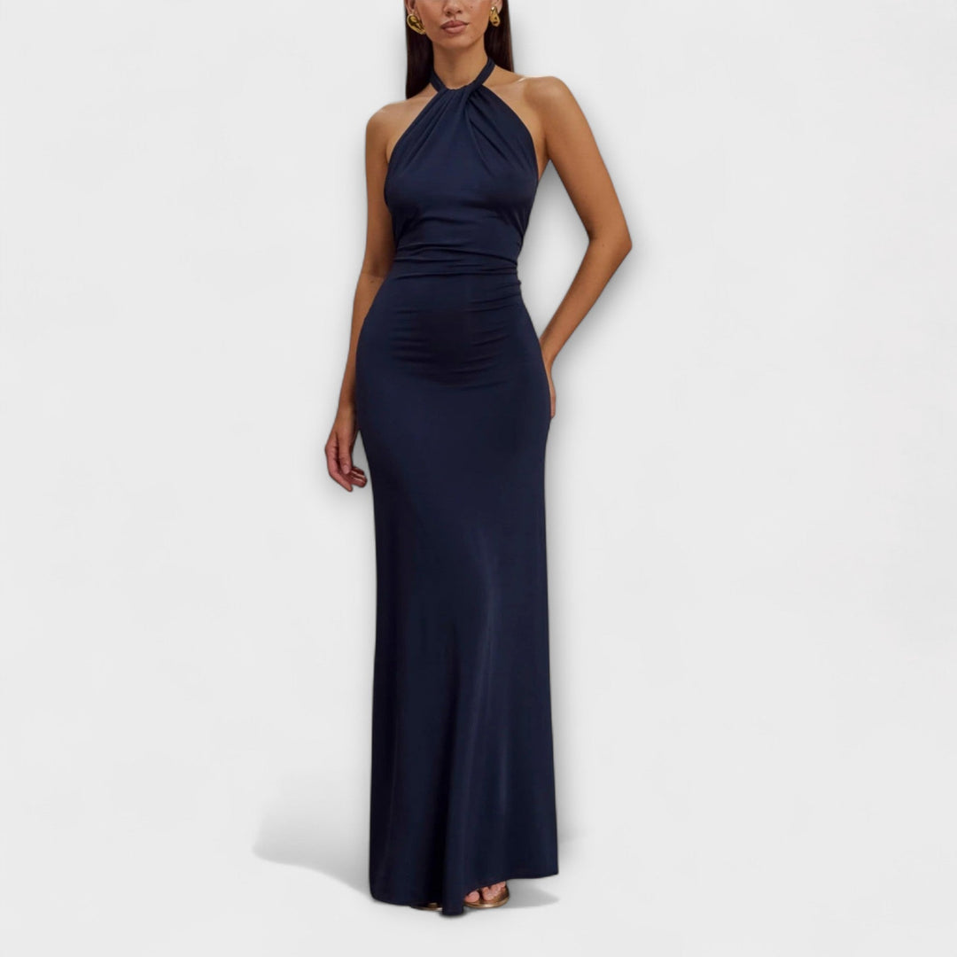 Lagoon - Slinky Halter Maxi Kjole