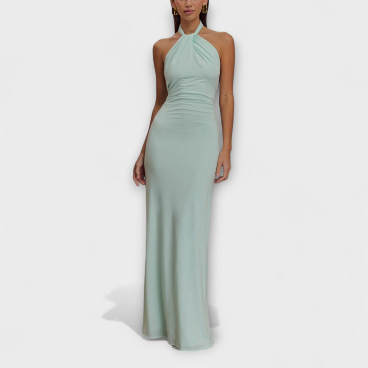 Lagoon - Slinky Halter Maxi Kjole
