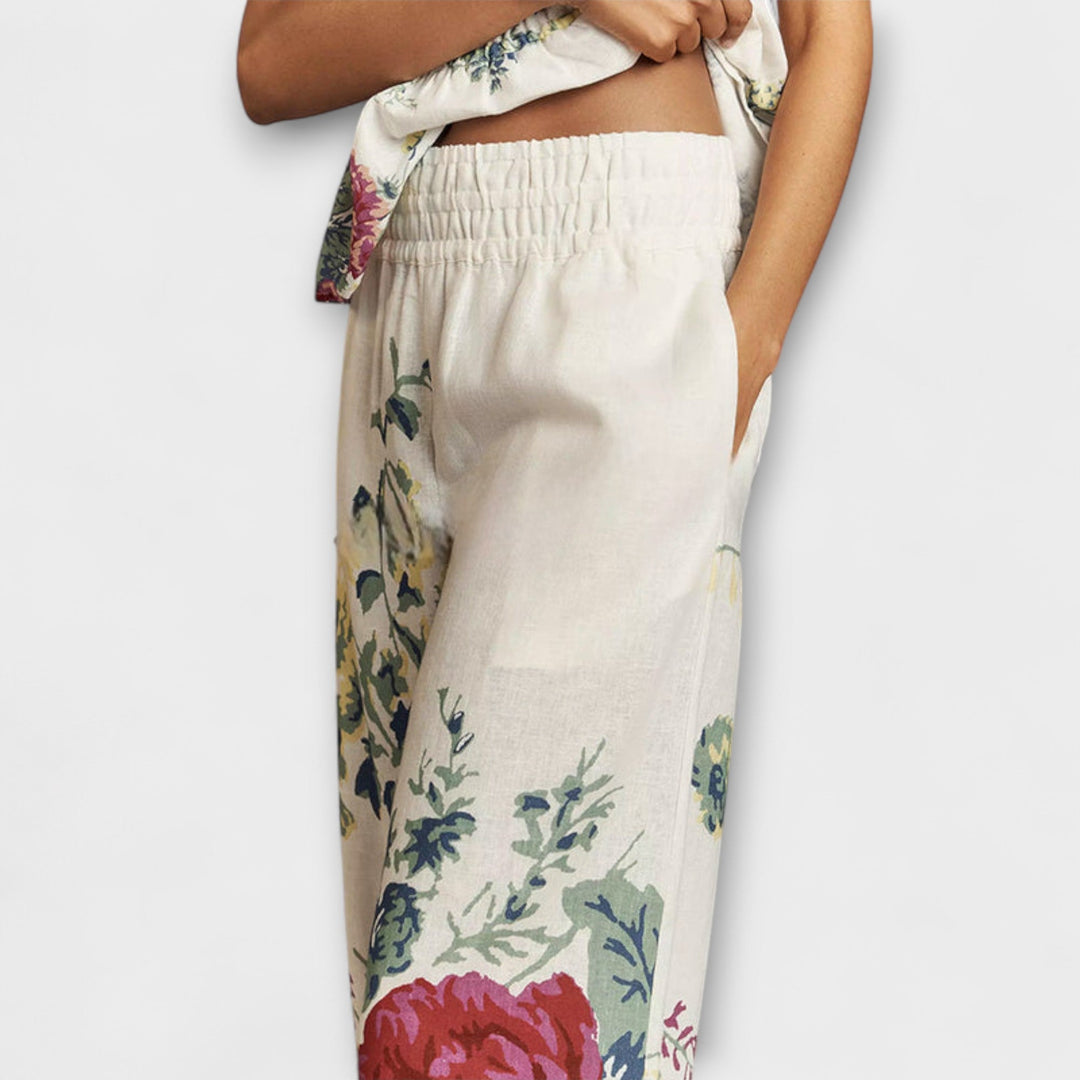 Indigo - Sommer Blomster Mønster Sæt