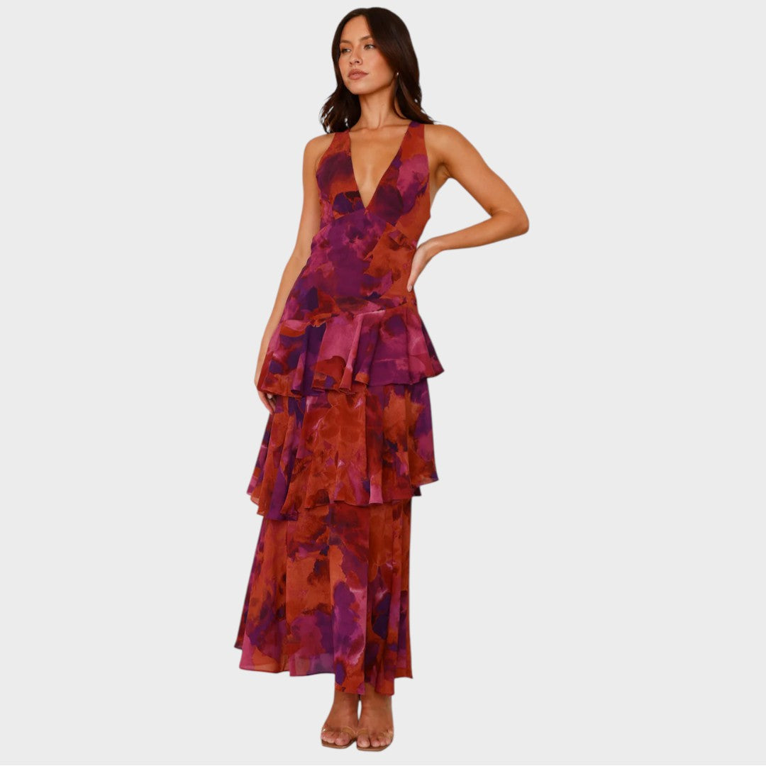 Lena | Elegant Maxi Kjole til Ubesværet Sommerstil