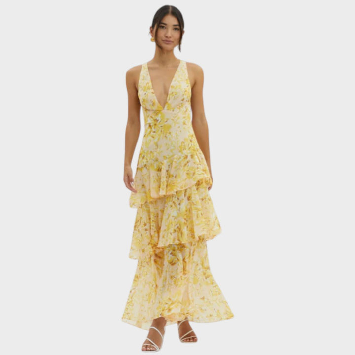 Lena | Elegant Maxi Kjole til Ubesværet Sommerstil