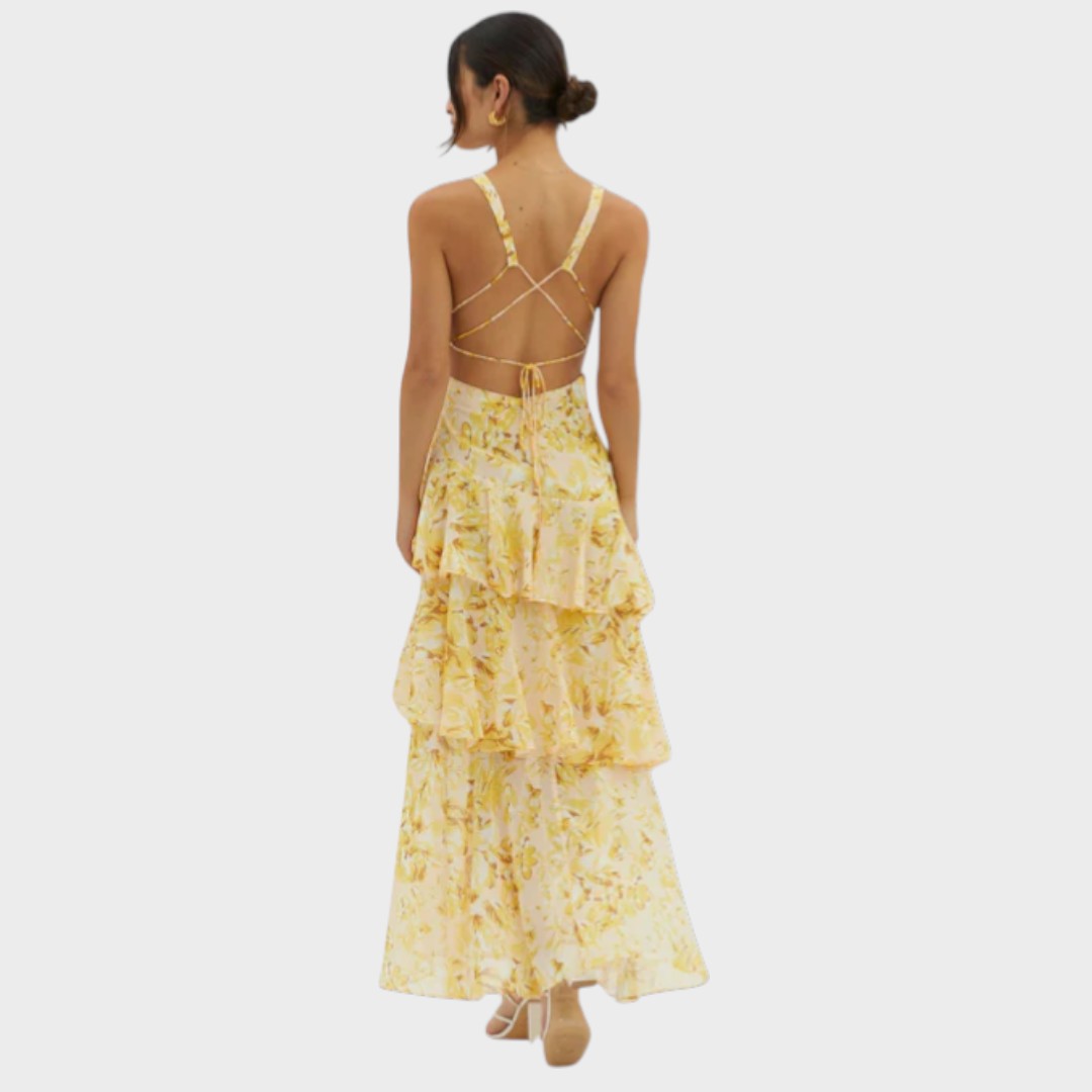 Lena | Elegant Maxi Kjole til Ubesværet Sommerstil