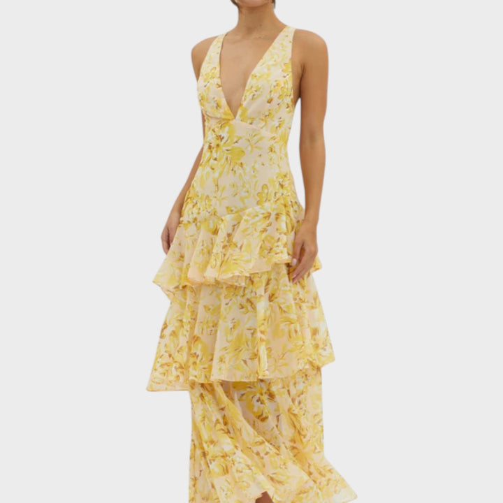 Lena | Elegant Maxi Kjole til Ubesværet Sommerstil