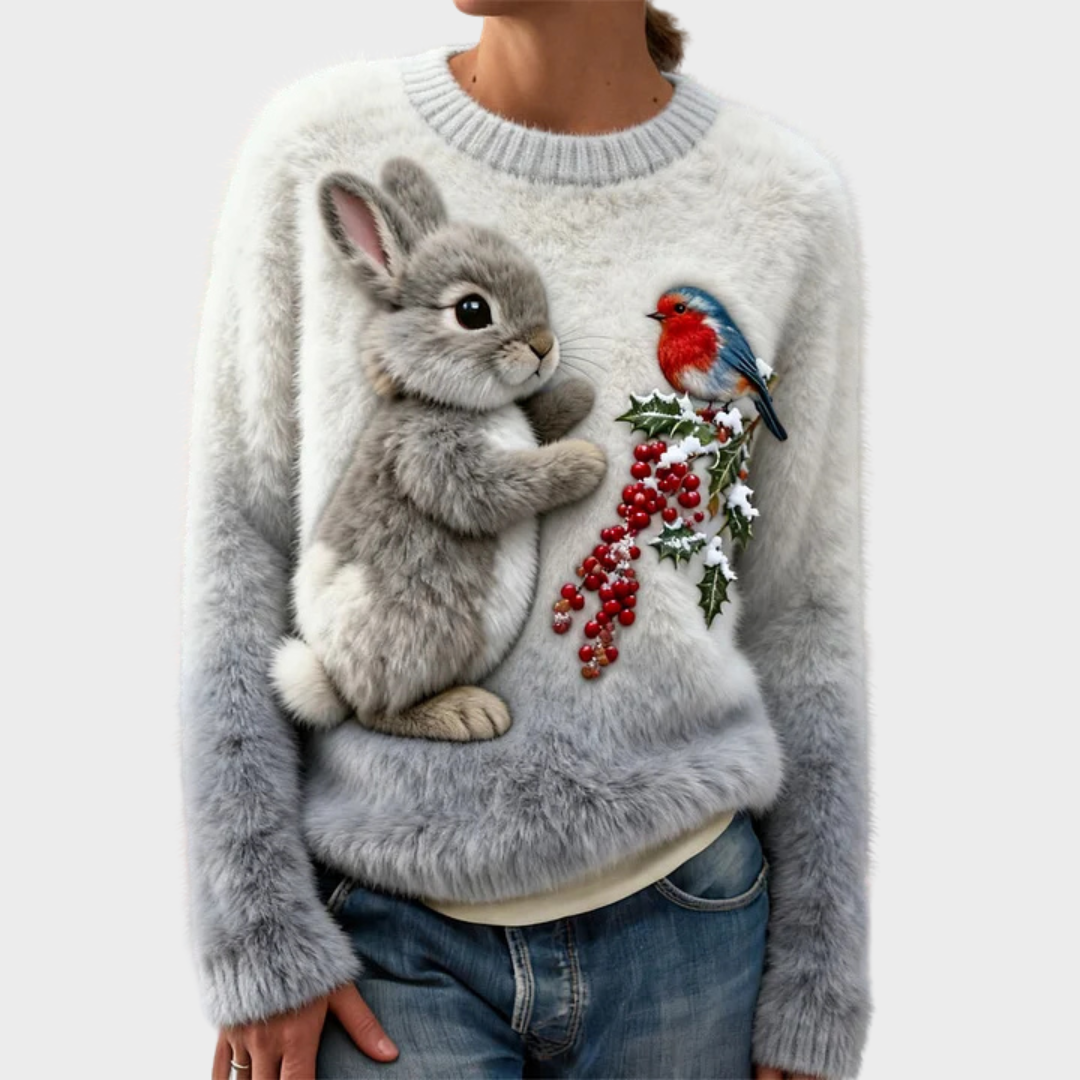Lucy | Plush jumper med julekanin