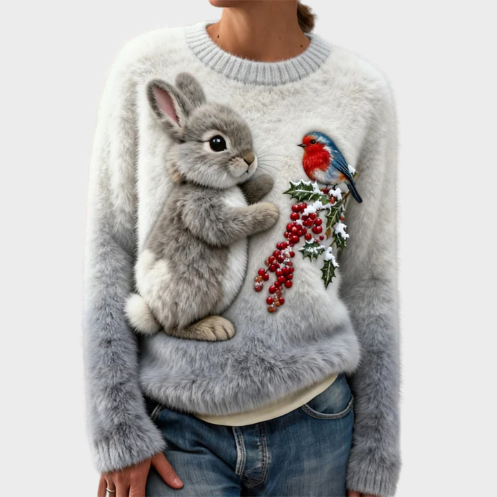 Lucy | Plush jumper med julekanin