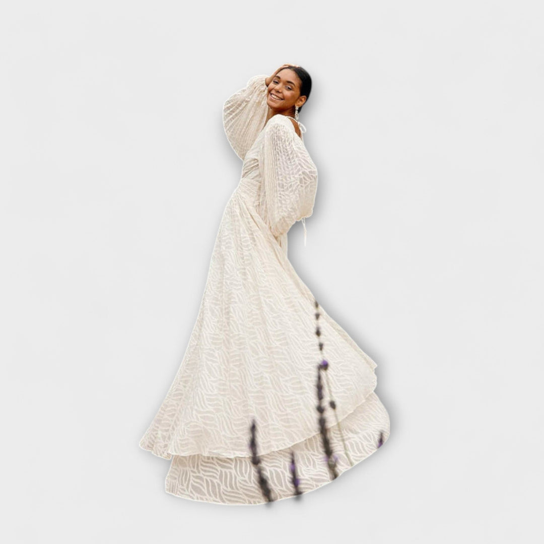 Elsa - Creme Maxi Kjole af Allegory