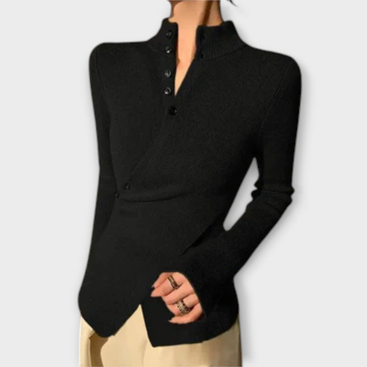 Michiko – Elegant Pullover i Bomuldsstrik