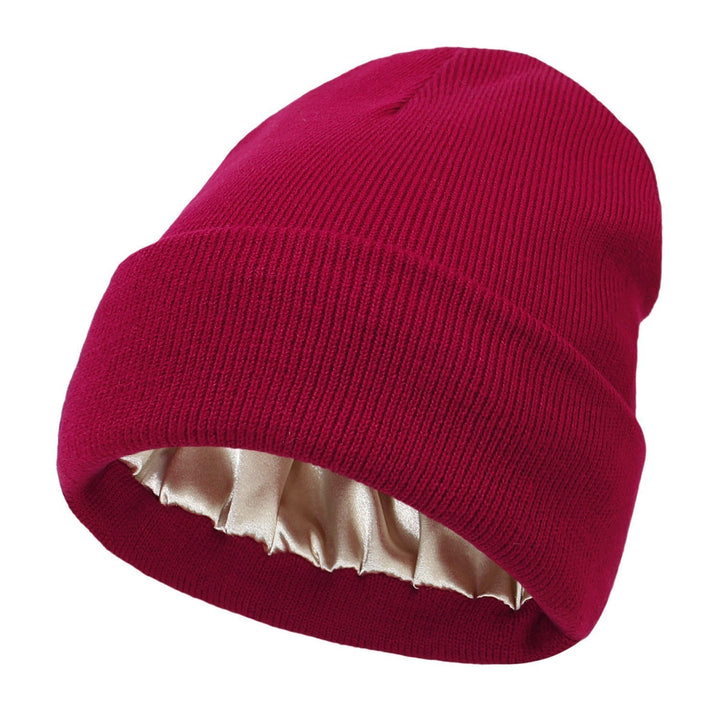 Elegant Satin-Finish Beanie