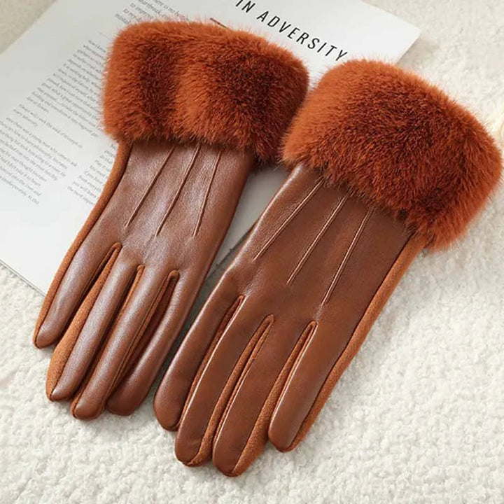 St. Claire | Handsker med Faux Fur Kant