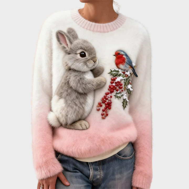 Lucy | Plush jumper med julekanin