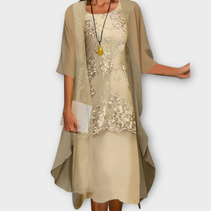 Marilla - Elegant To-delt Chiffon Kjole