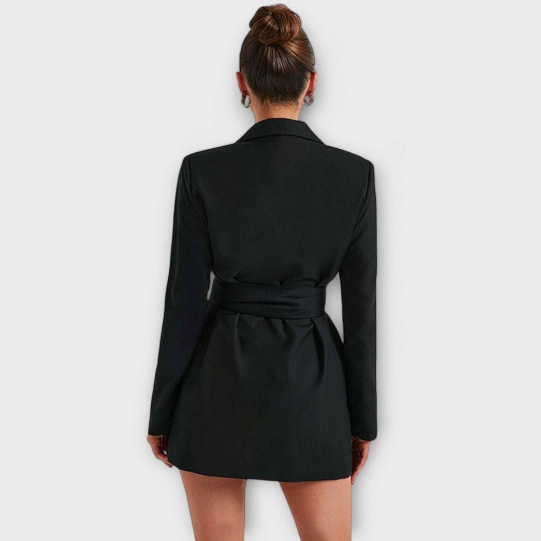 Blazer Kjole med V-Udskæring