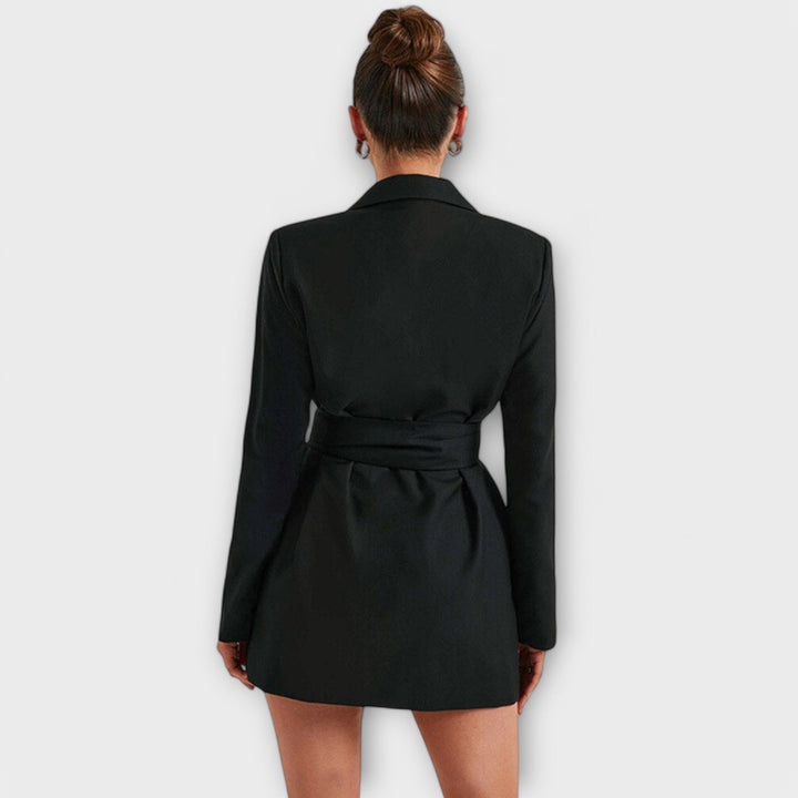 Blazer Kjole med V-Udskæring