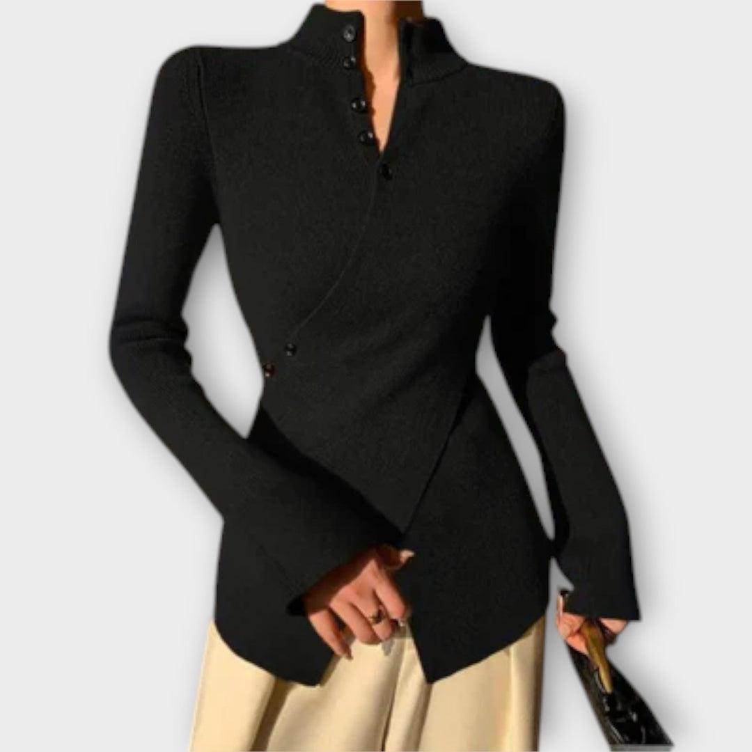 Michiko – Elegant Pullover i Bomuldsstrik