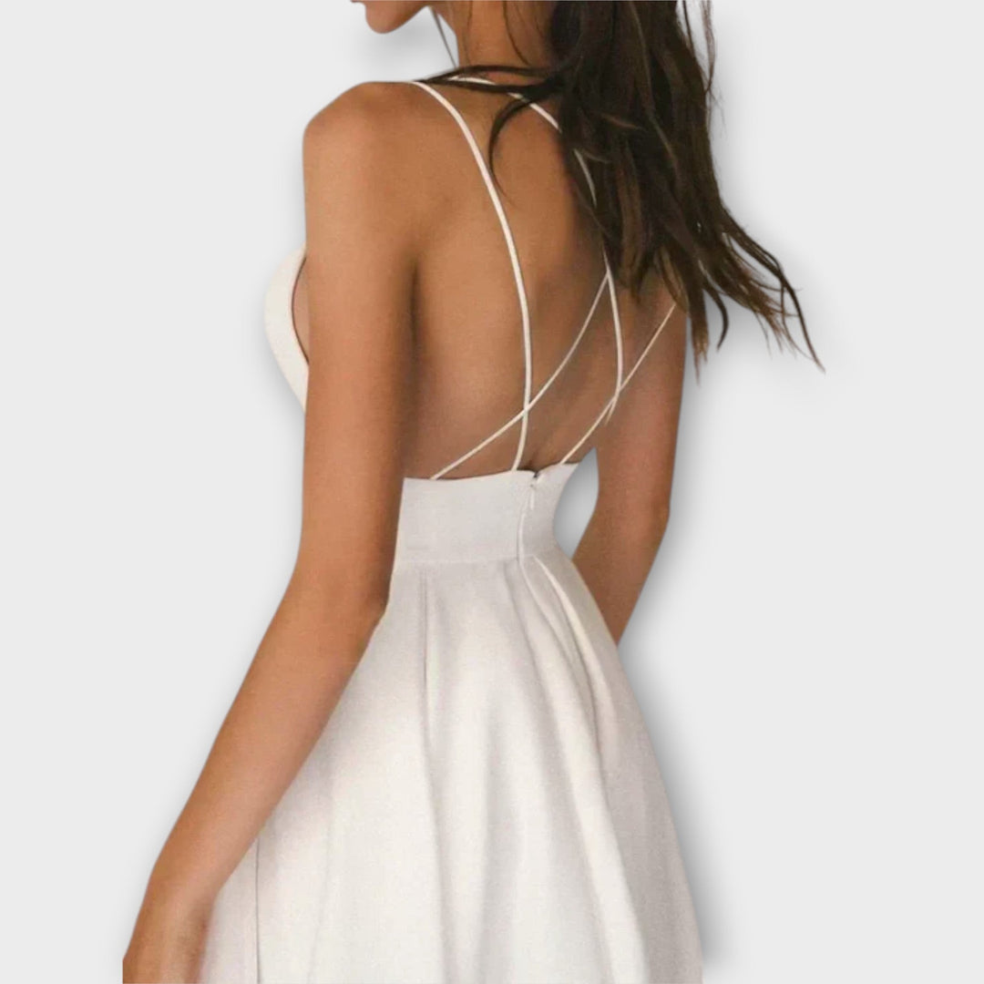 Ailana - Kvinders Kjole med Dyb V-udskæring