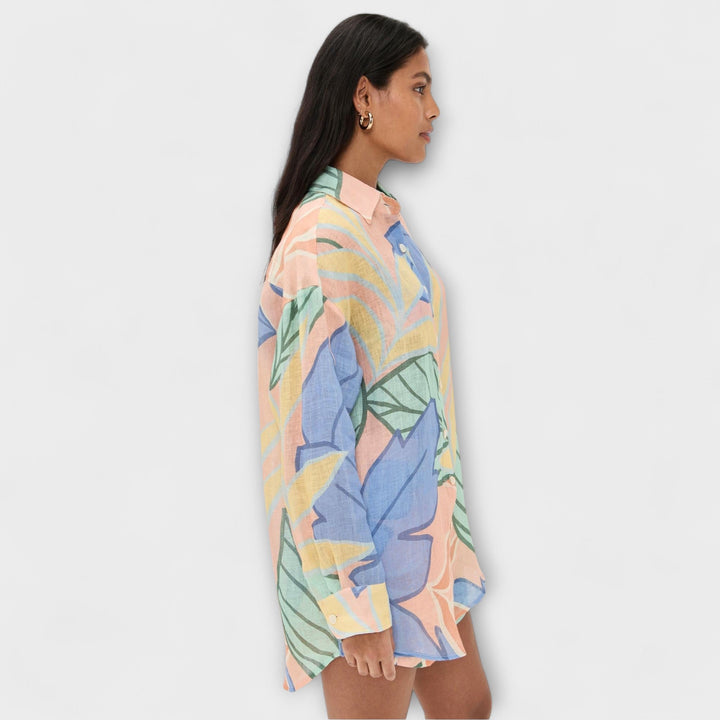 Mary - Tropisk Bladprint Kort Sæt af Playa Boyfriend