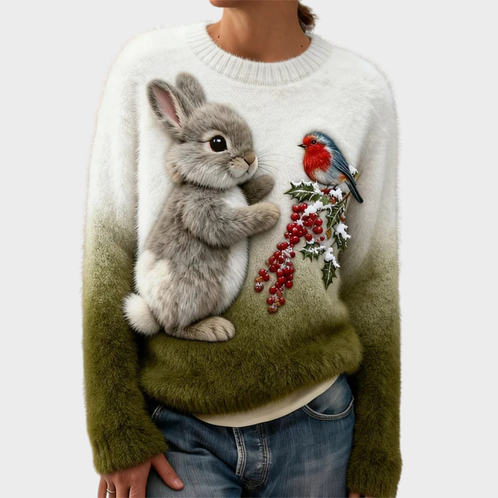 Lucy | Plush jumper med julekanin
