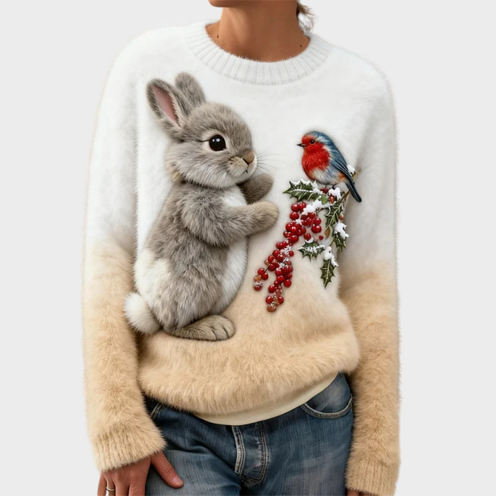 Lucy | Plush jumper med julekanin
