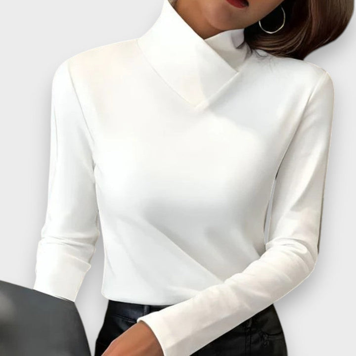 Lorena | Elegant Tætsiddende Rullekrave