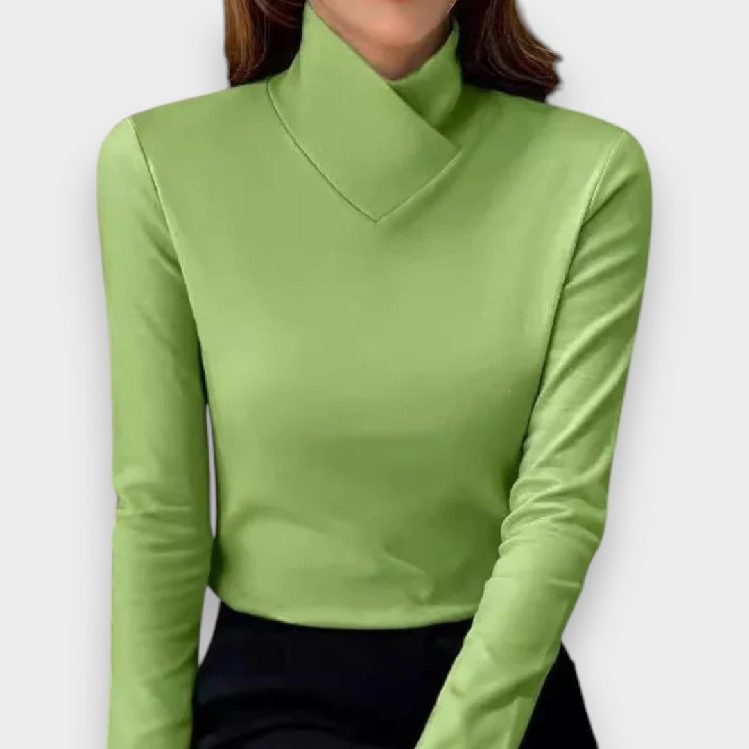 Lorena | Elegant Tætsiddende Rullekrave