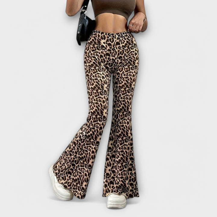 Leopard Bootcut Bukser