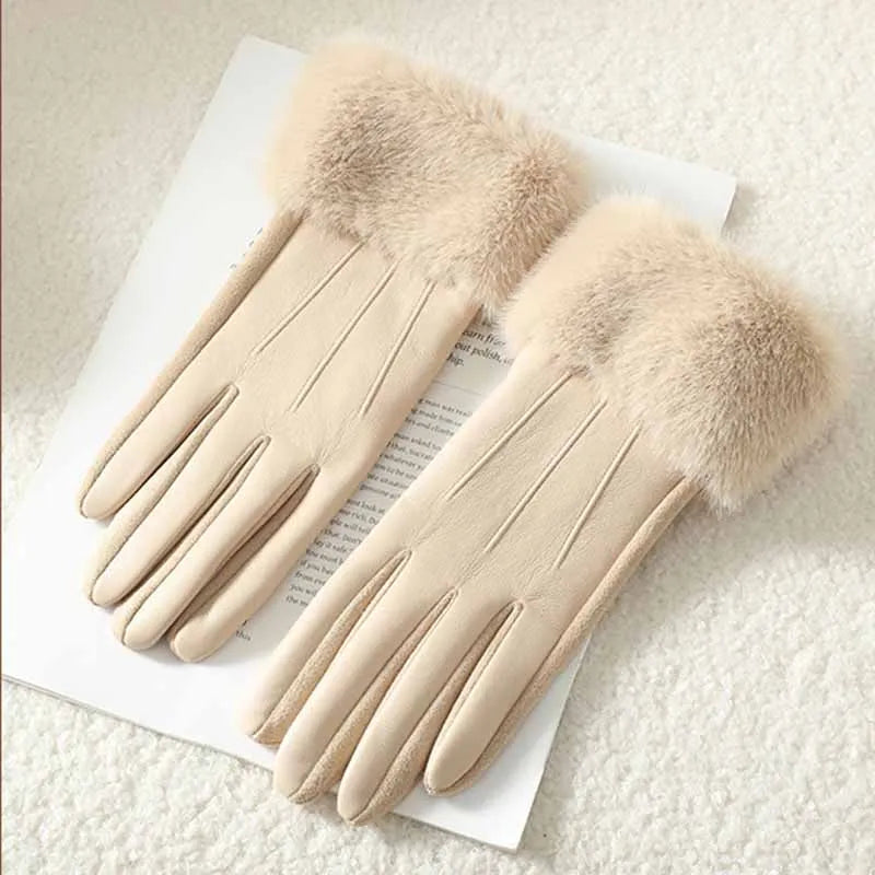 St. Claire | Handsker med Faux Fur Kant