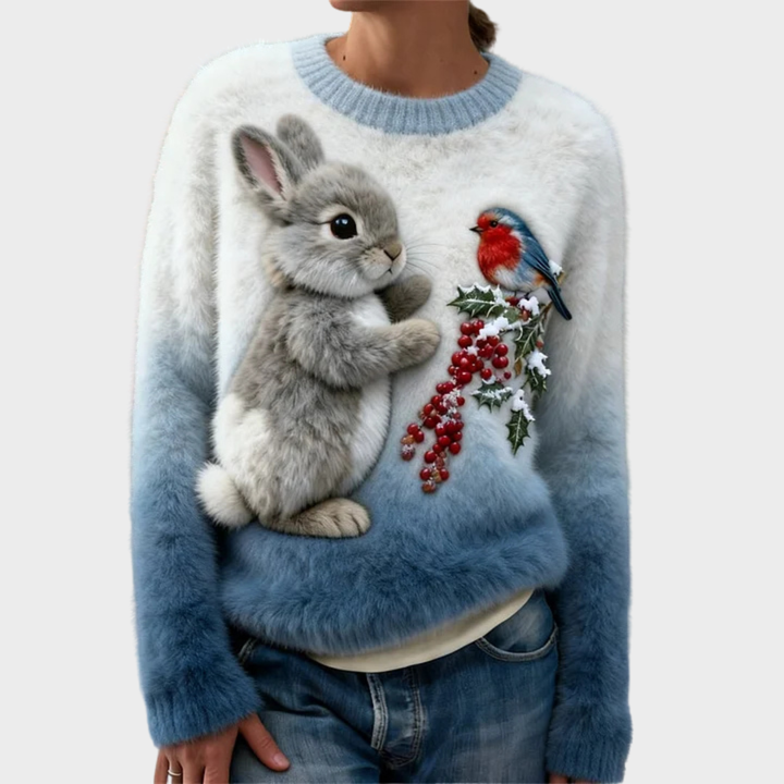 Lucy | Plush jumper med julekanin