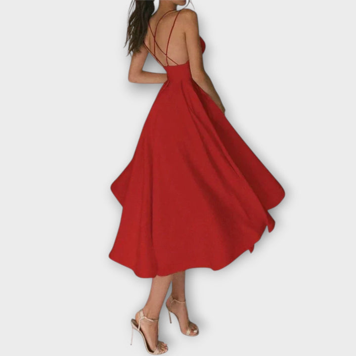 Ailana - Kvinders Kjole med Dyb V-udskæring