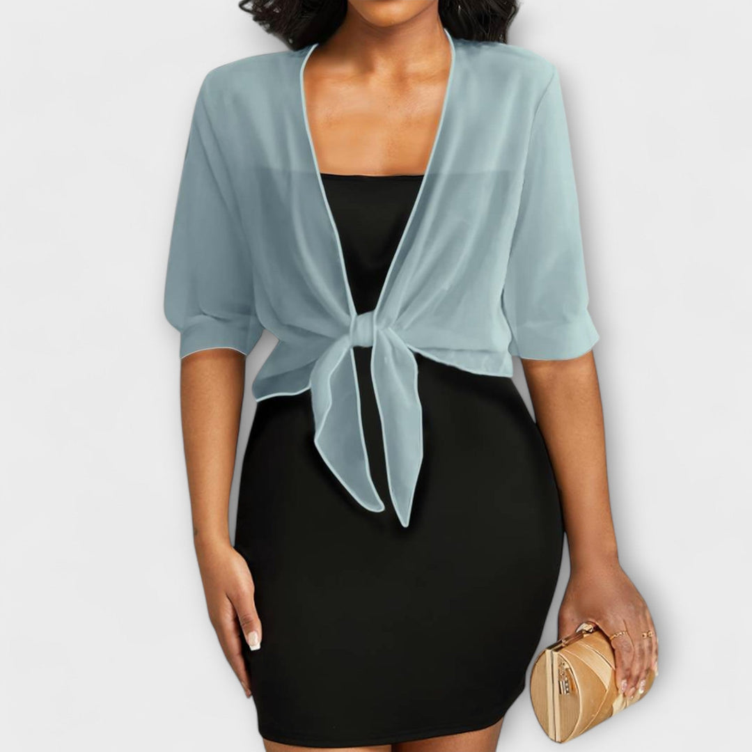 Olivia – Bluse med Åben Front