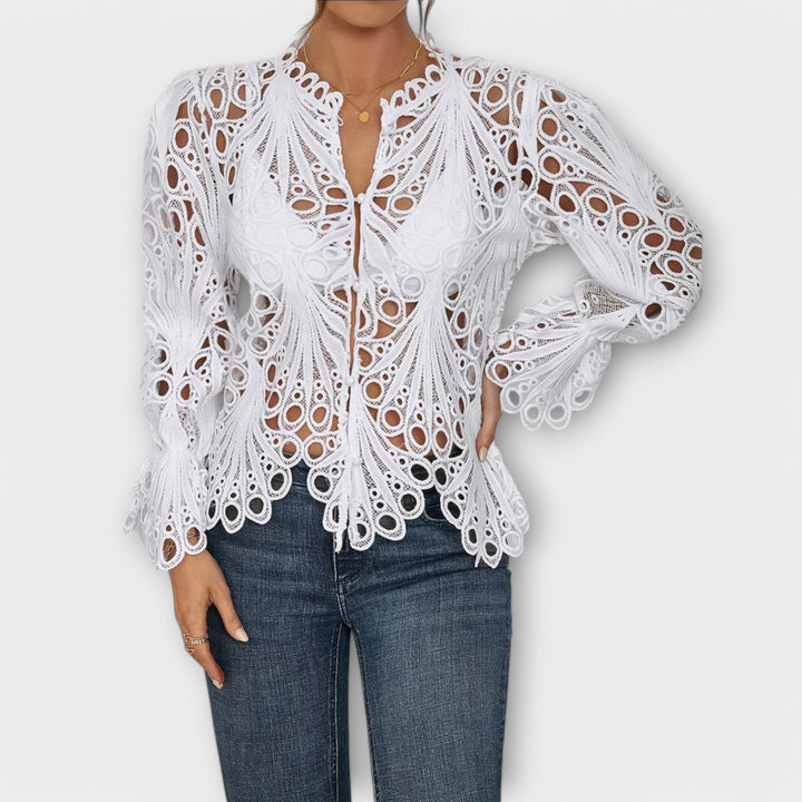 Savannah – Asymmetrisk Bluse