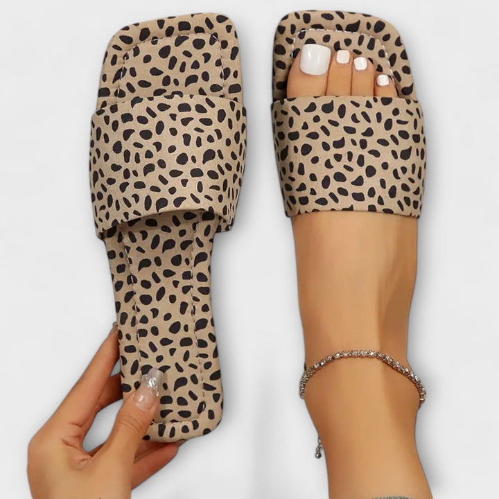 Flade Sko med Leopardprint