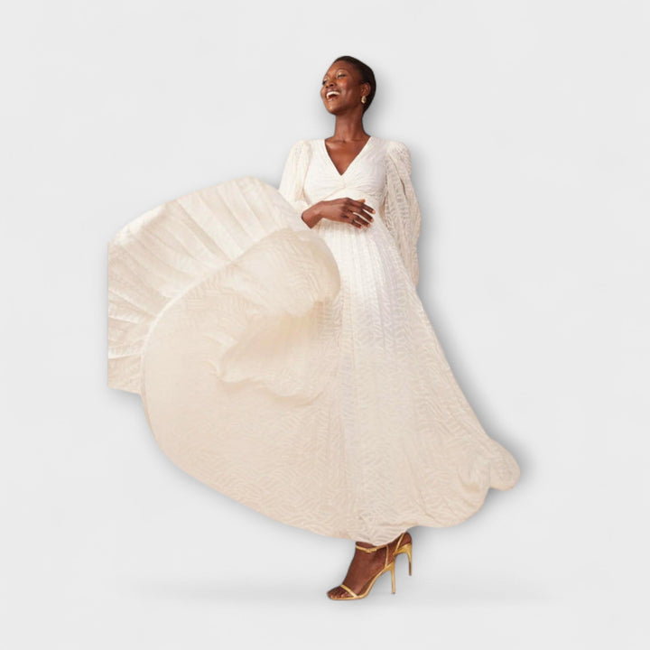 Elsa - Creme Maxi Kjole af Allegory