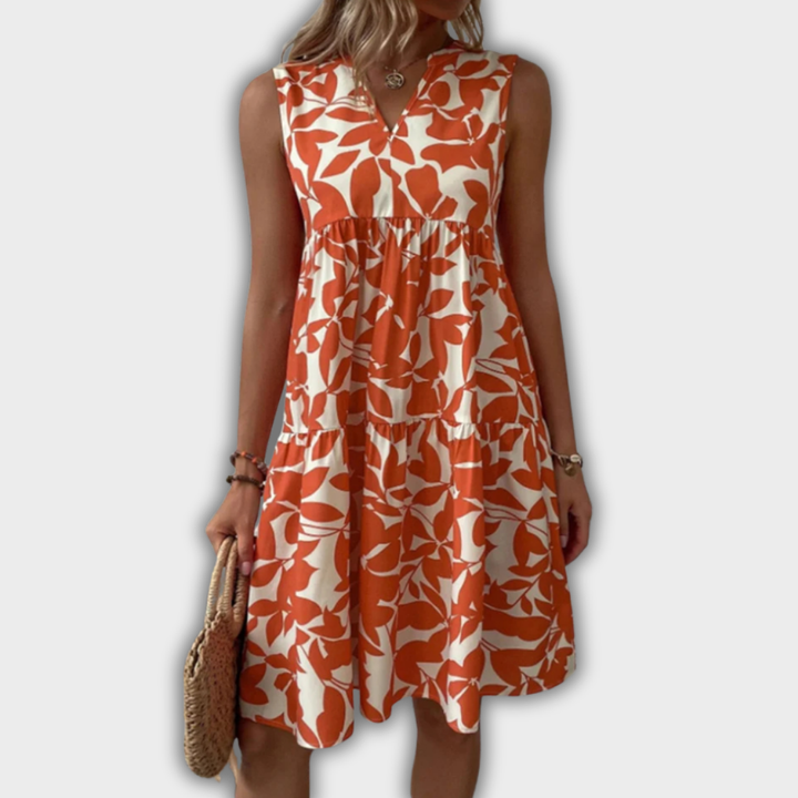 Isabel - Blomsterprint Lagdelt Sommerkjole