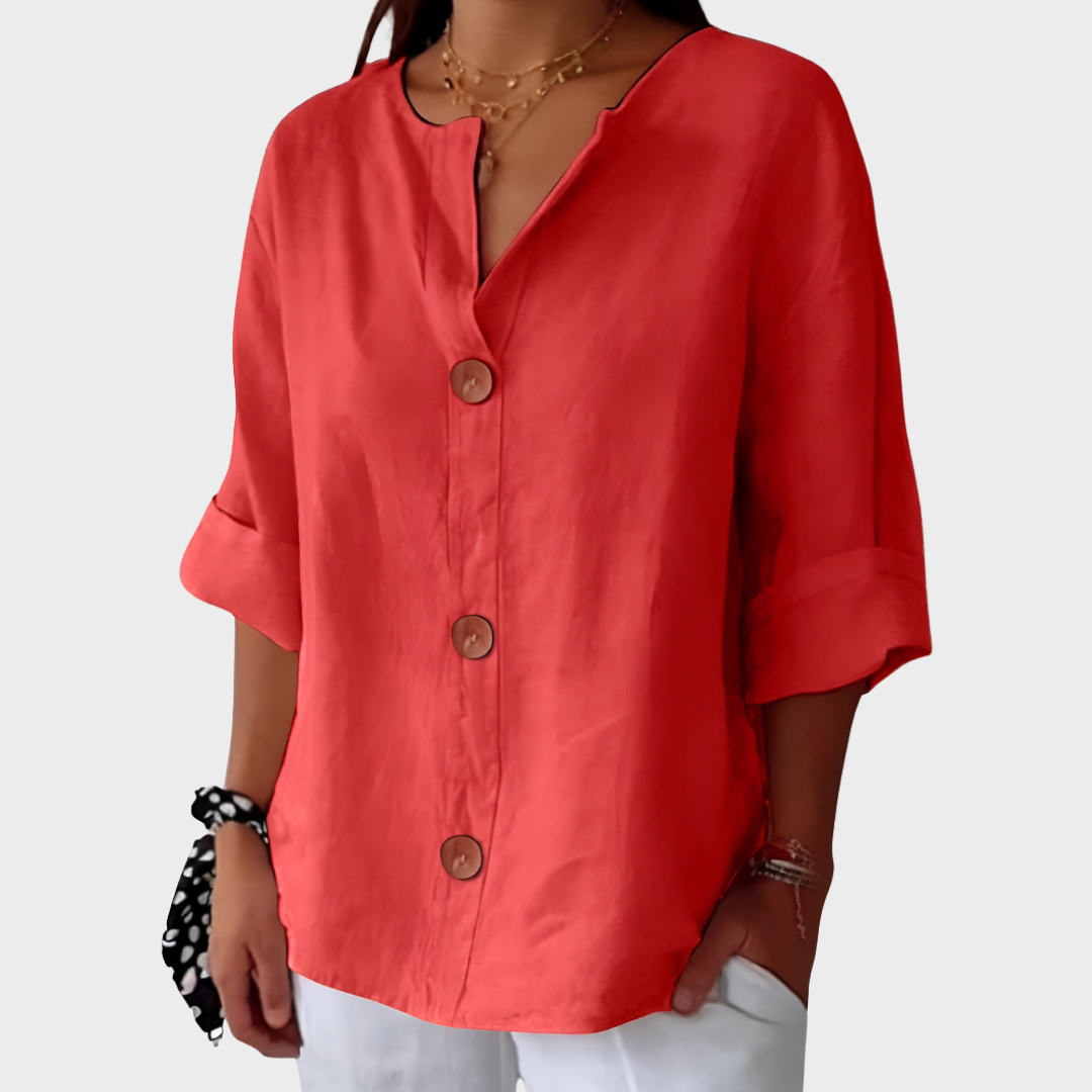 Idun - Casual Linned Bluse