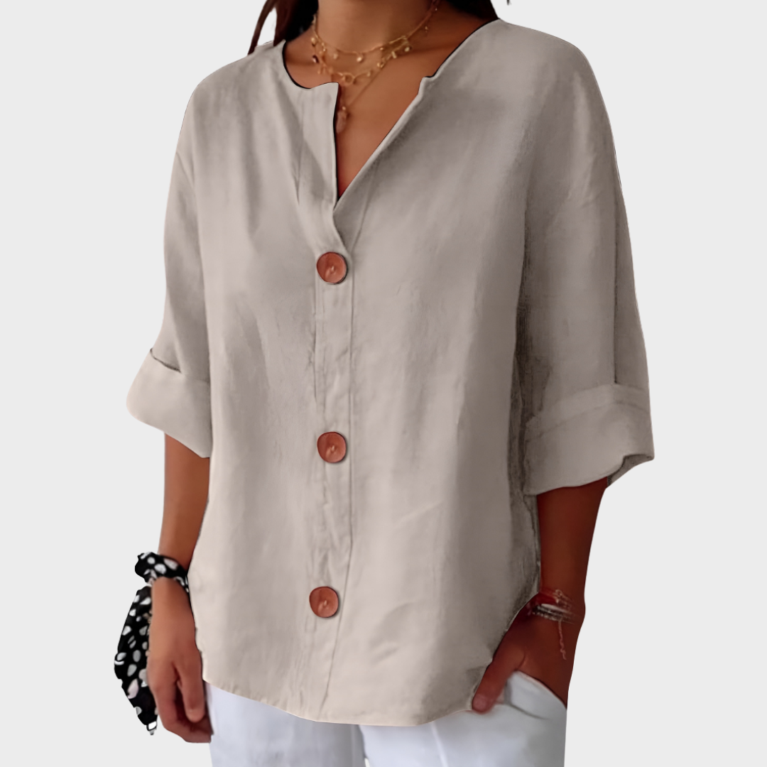 Idun - Casual Linned Bluse