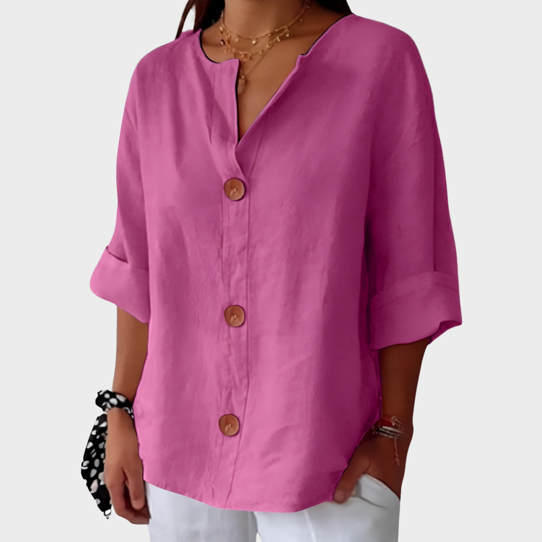 Idun - Casual Linned Bluse