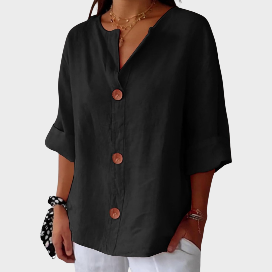 Idun - Casual Linned Bluse