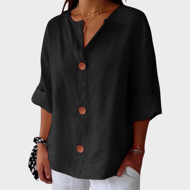 Idun - Casual Linned Bluse