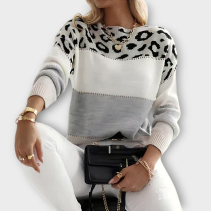 Cheyenne - En Casual Jumper med Leopard Design